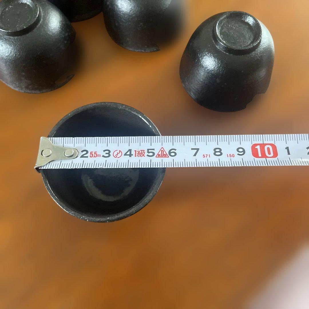 鉄製鉄瓶と茶碗6個セット