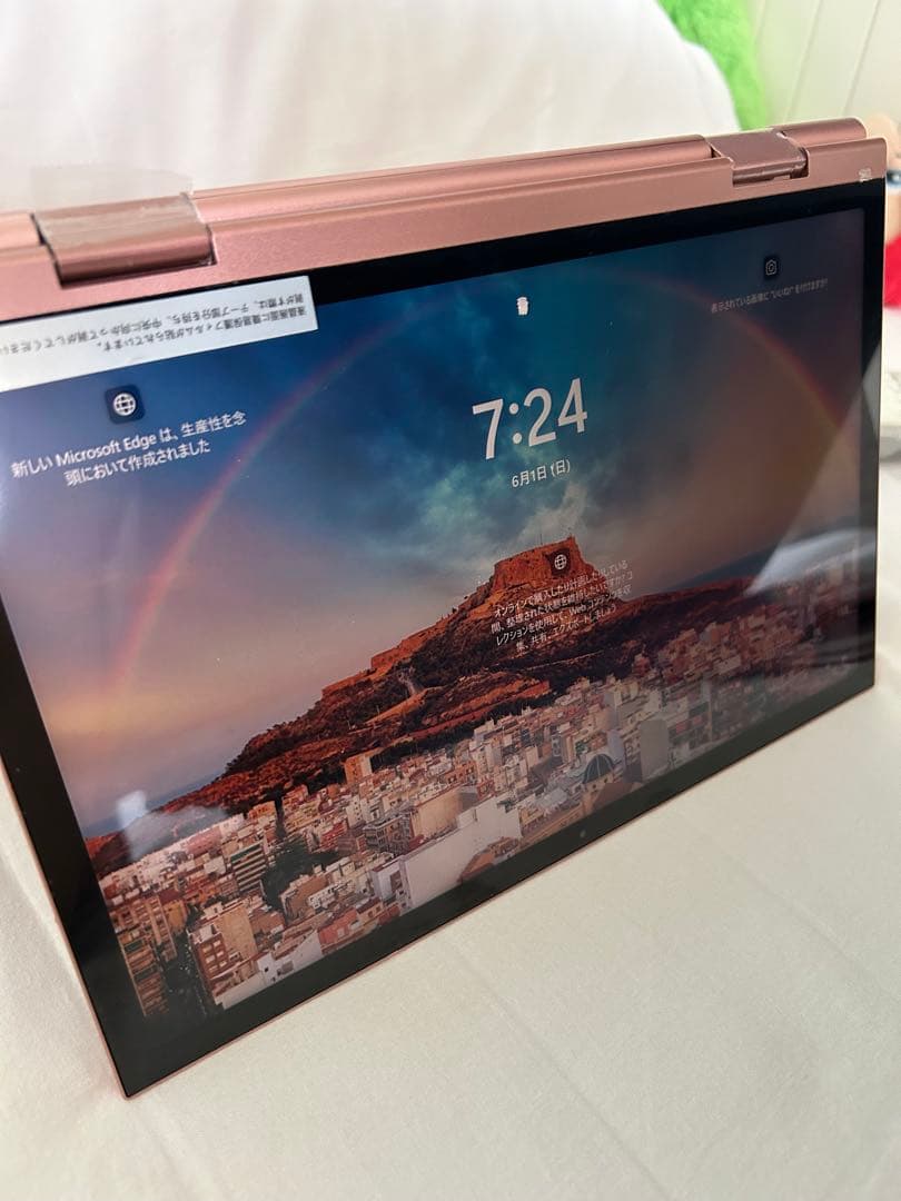 オールピンク！ノートPC laptop 2way タッチパネル搭載