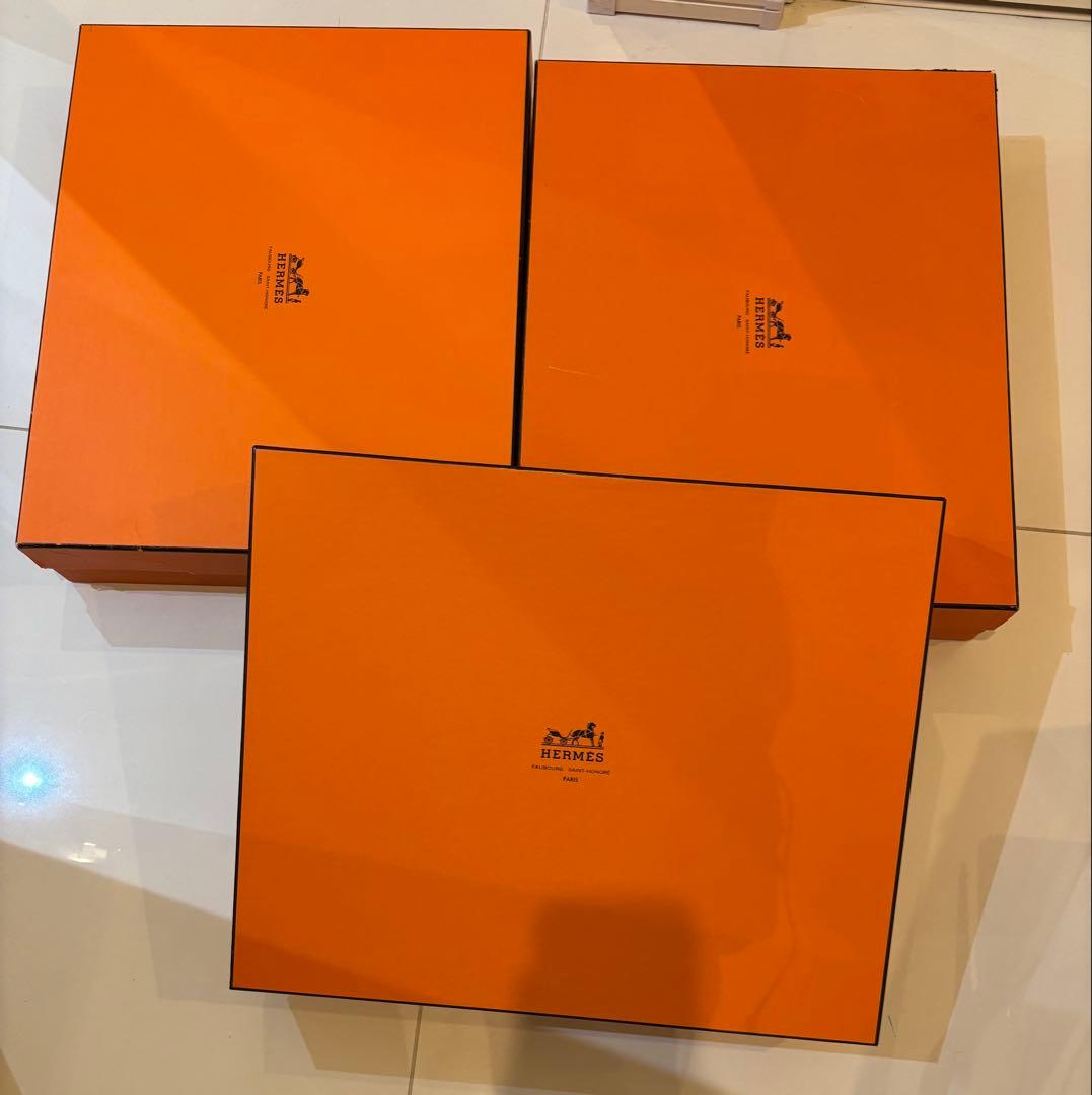 HERMES オレンジボックス セット　エルメスの箱6シャネル箱大1個