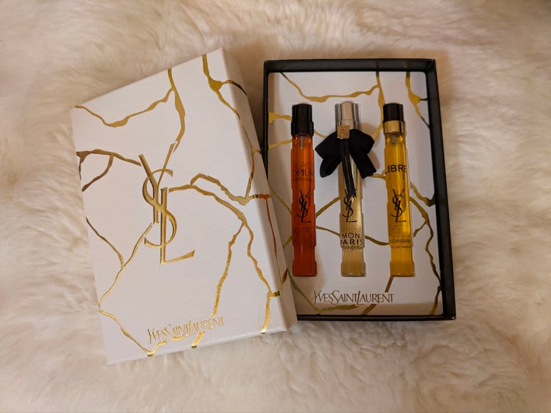 【極美品】Yves Saint Laurent ミニ香水3本セット、箱付き