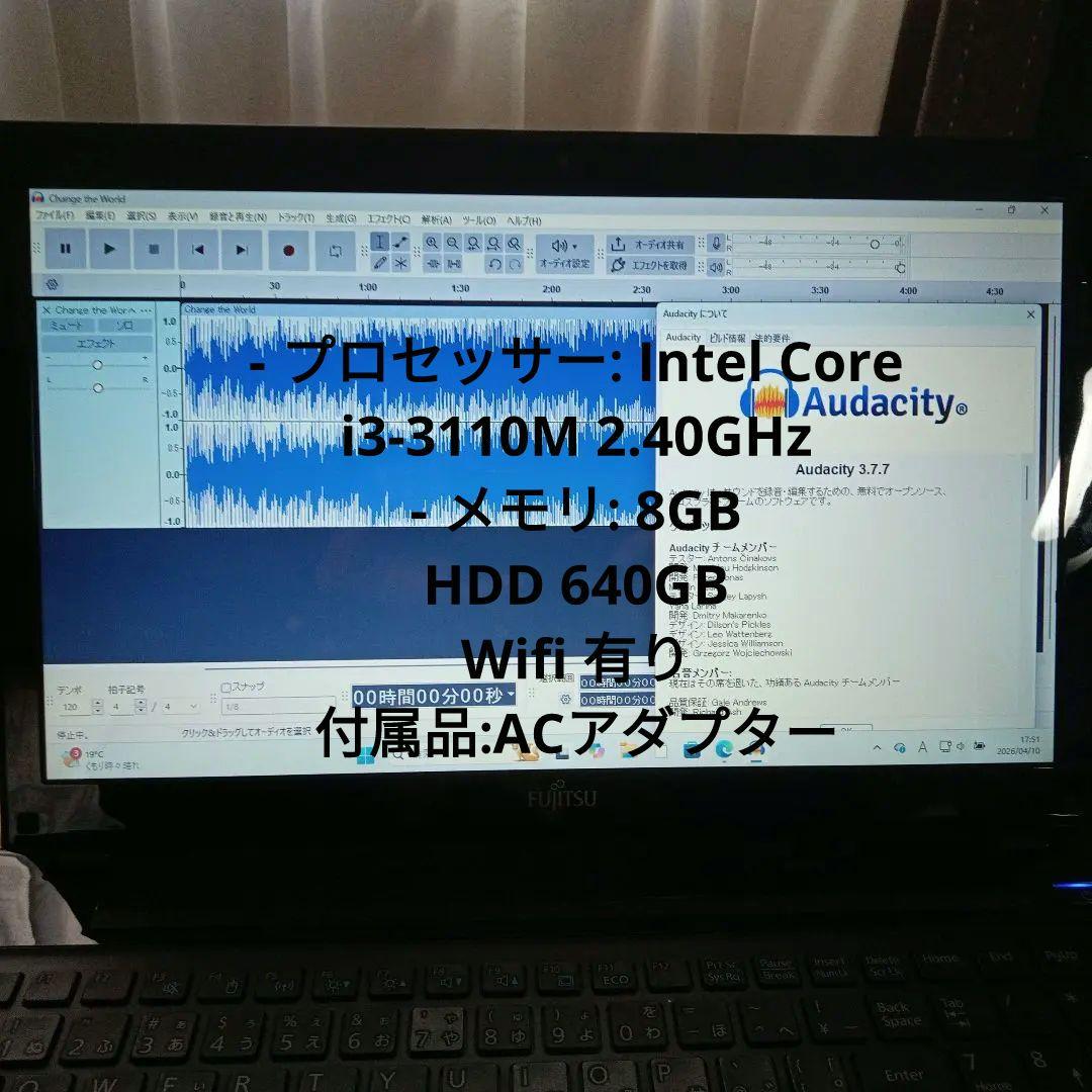 Windowsノート本体 Fujitsu Windows 11 