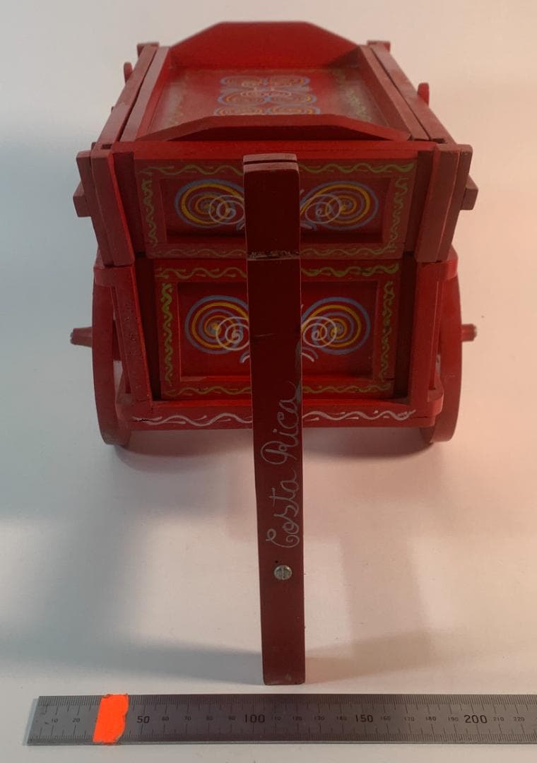 コスタリカ伝統工芸 手描き彩色木製カレータ ミニチュア