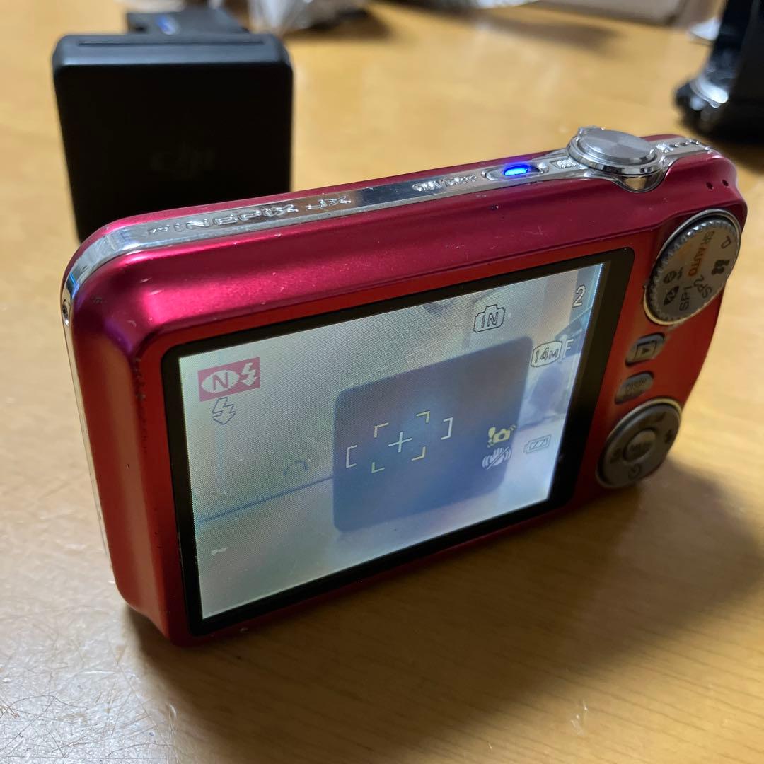 FUJIFILM JX280 14メガピクセル コンパクトデジタルカメラ　レッド