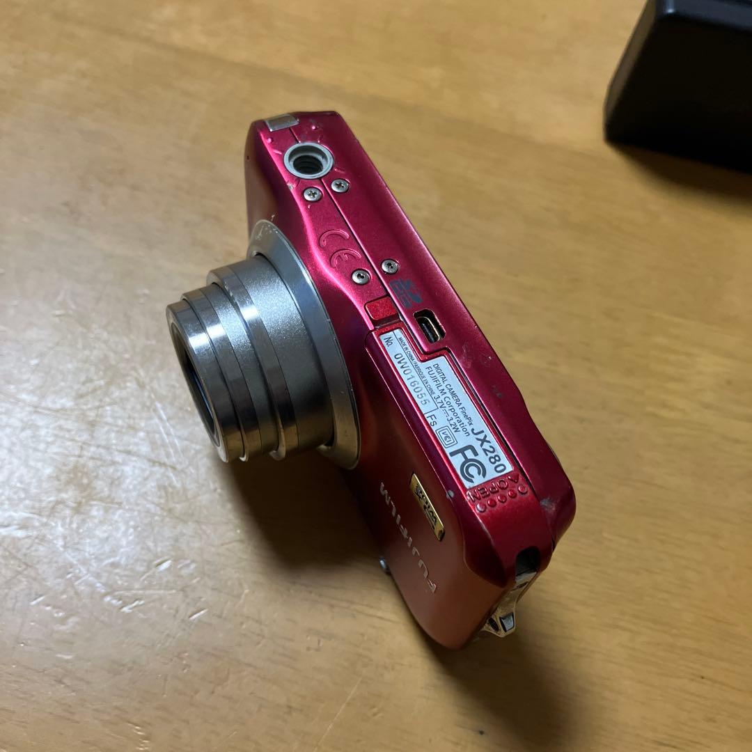 FUJIFILM JX280 14メガピクセル コンパクトデジタルカメラ　レッド