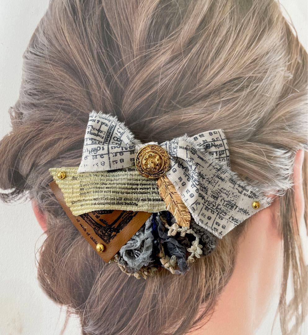 no.174 ハンドメイド✩.*˚ジャンクジャーナル風アクセサリー✩.*˚