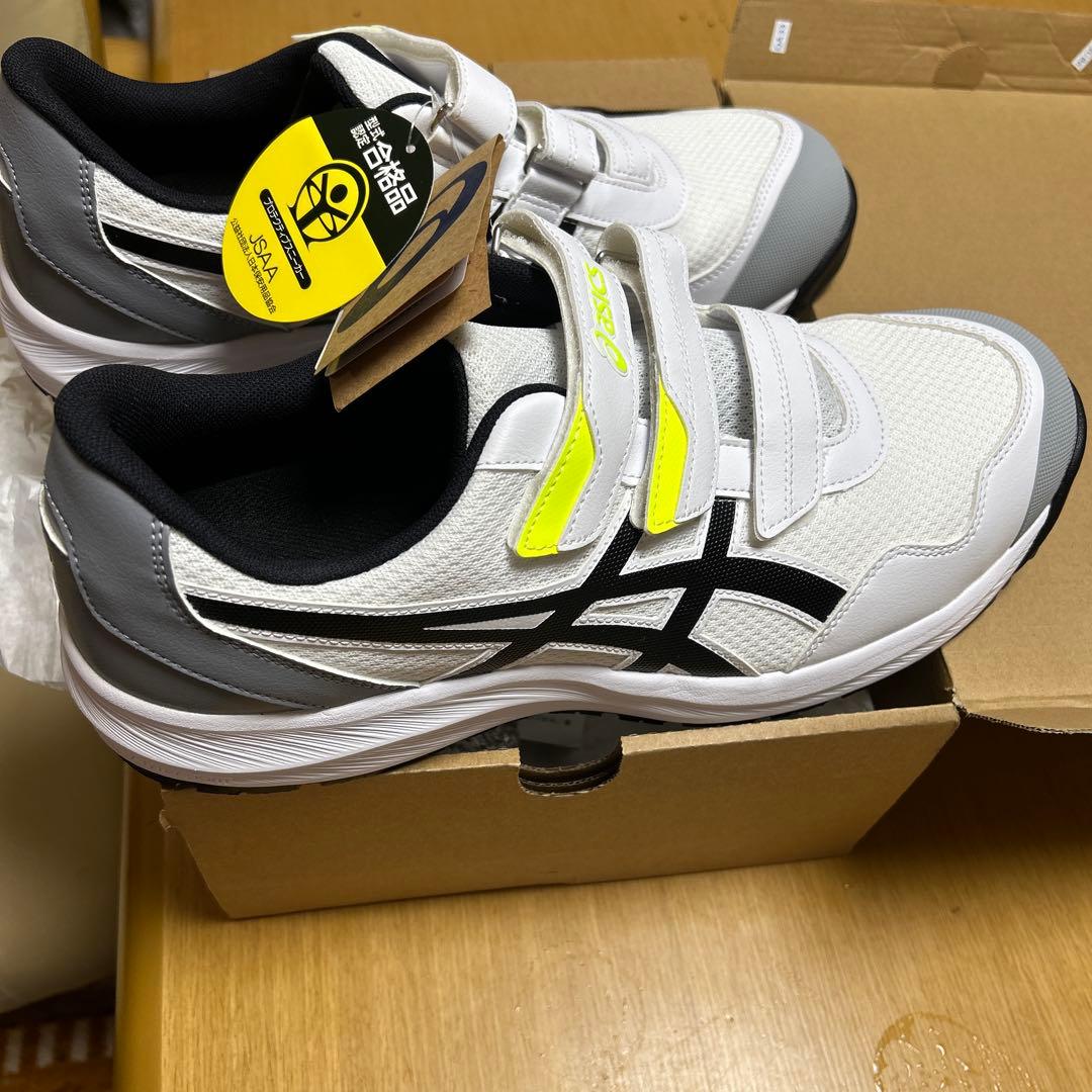 値下げ、ASICS 安全靴 JSAA規格 ホワイト/グレー/ブラック