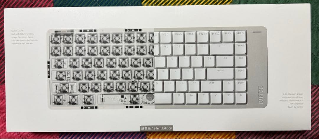 【超美品】Lofree Flow2 84キーボード シルバー （Void 静音）