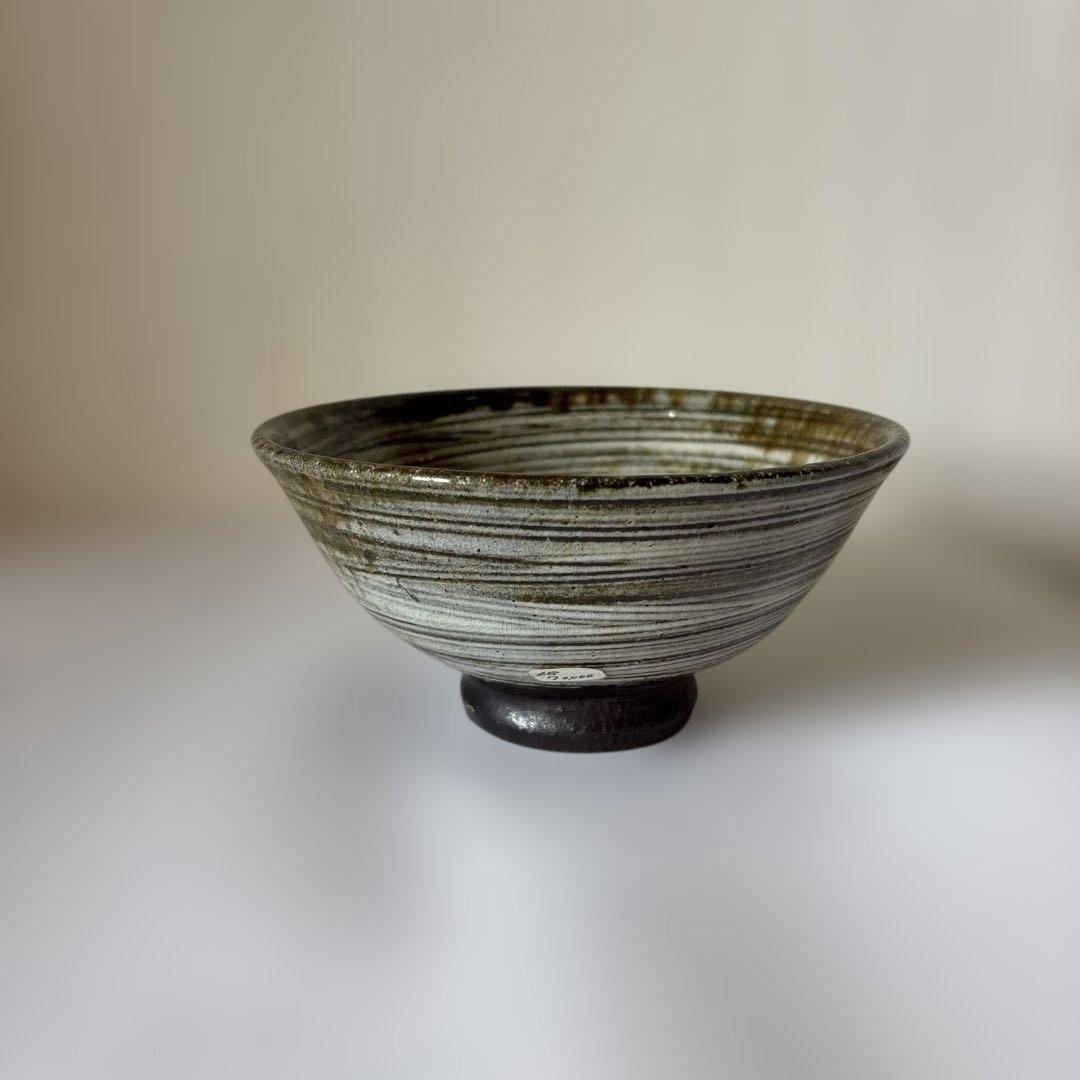 作家お茶碗　刷毛目　奥田康博