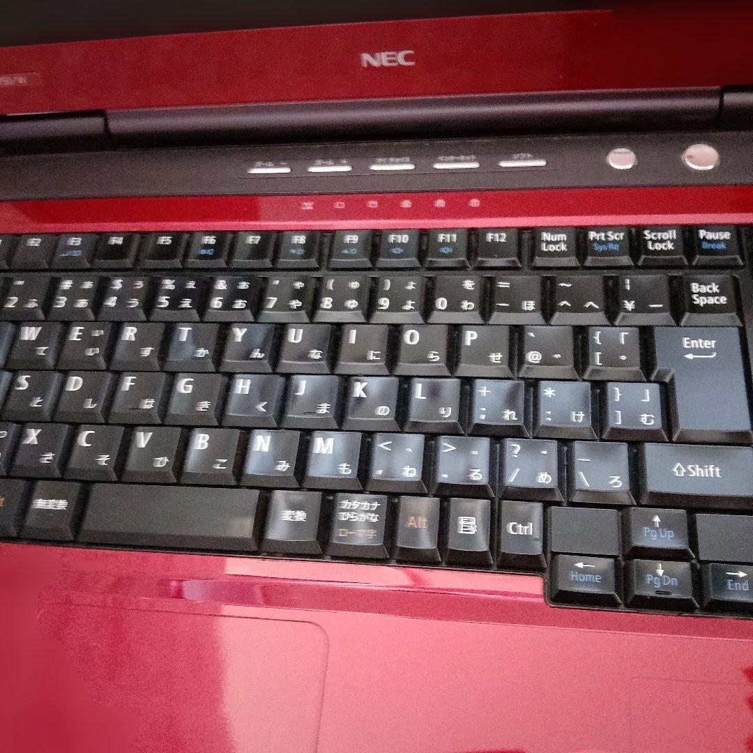 NEC ノートPC レッド Windows 7 Core i5
