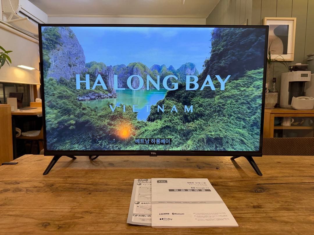 TCL32インチチューナーレステレビ中古美品GoogleTV搭載