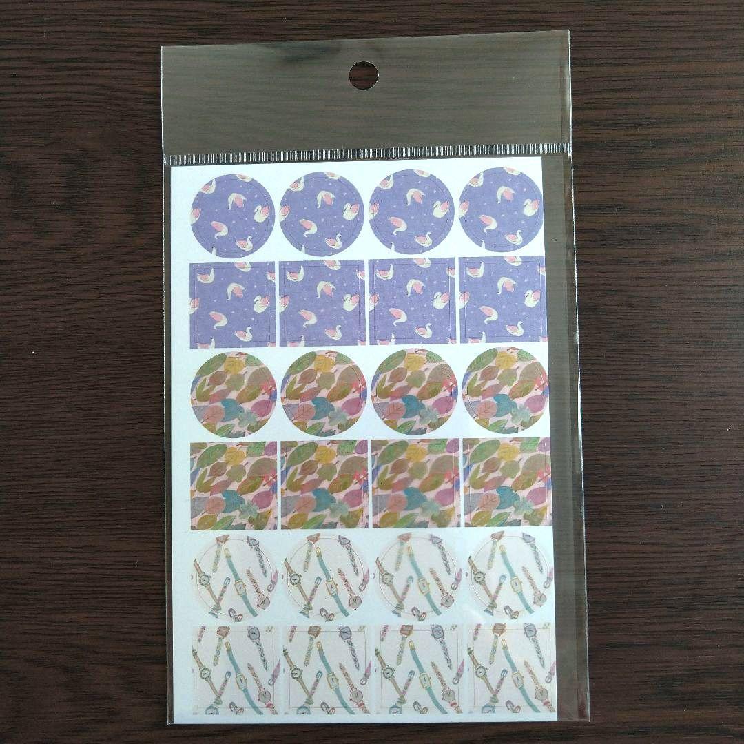 merinomiさん　透ける模様シールセット18種