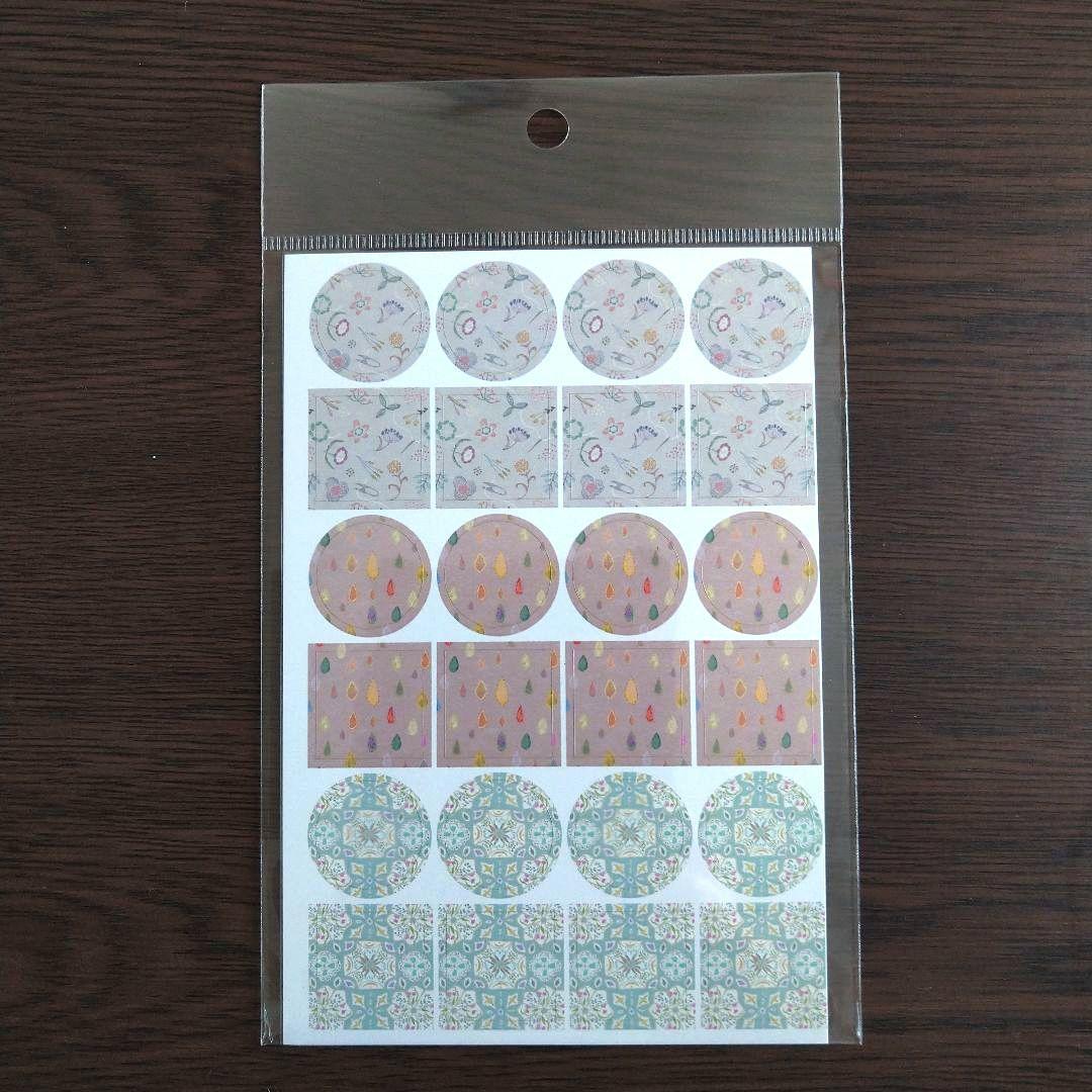 merinomiさん　透ける模様シールセット18種