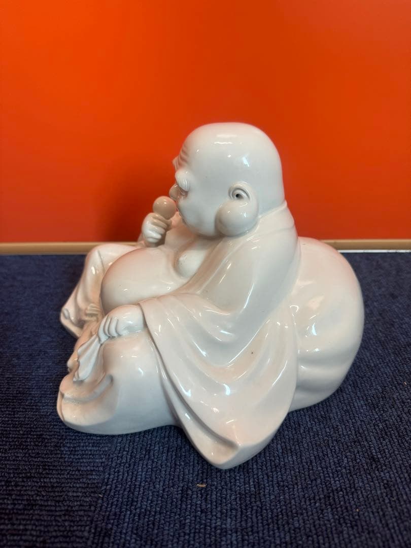 2061 平戸　白磁　布袋様　七福神　春画　美人画　縁起物　置物　古美術