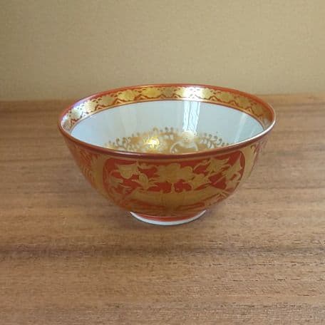 A 108 金蘭手 鳳凰絵 ・ 永楽和全作 　( 共箱付き・未使用品 )