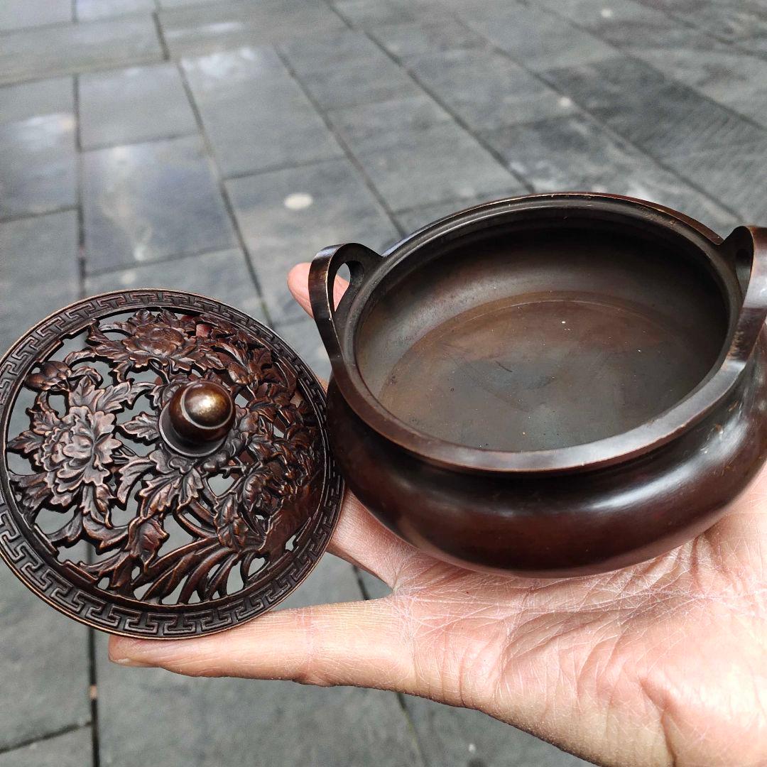 宣徳炉 銅製 工芸品 美術品 置物