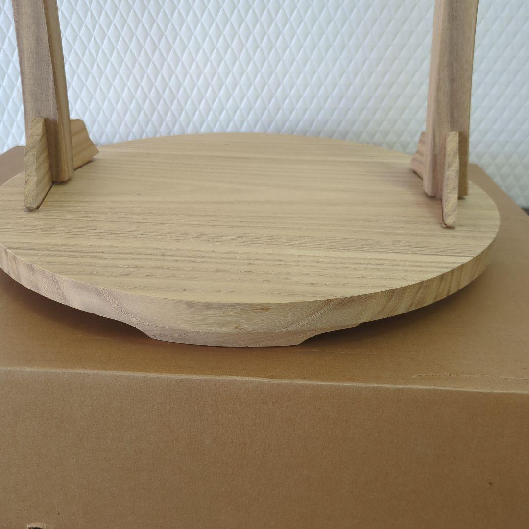 丸卓　茶道具　棚　棚物　組み立て式　茶棚　木製　紙箱