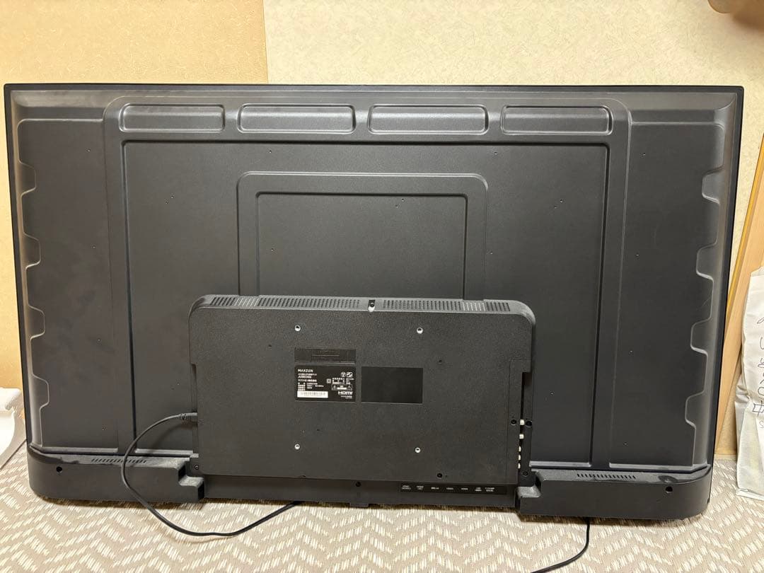 【しゅー】画面割れジャンク MAXZEN 55型液晶テレビ
