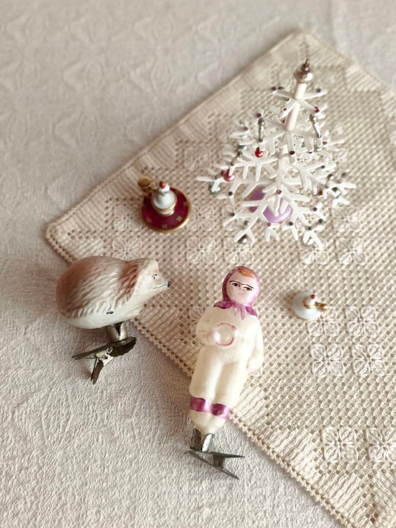 * vintage ornament ❀ キュートな ハリネズミさんオーナメント