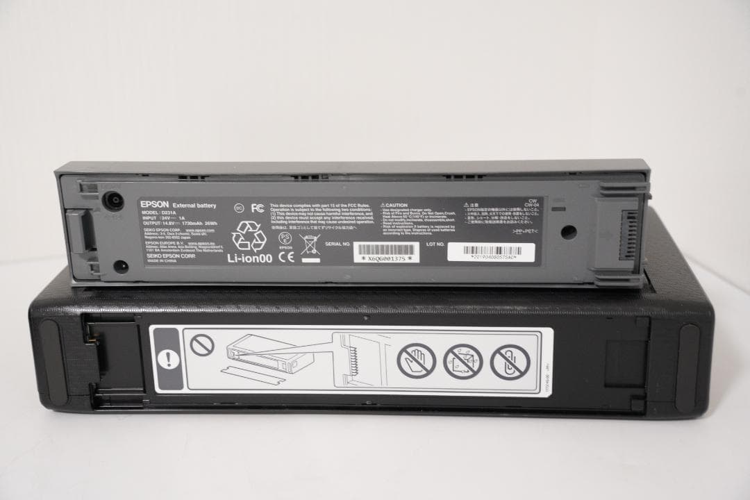 EPSON A4モバイルプリンター PX-S06B ブラック 別売バッテリー付き