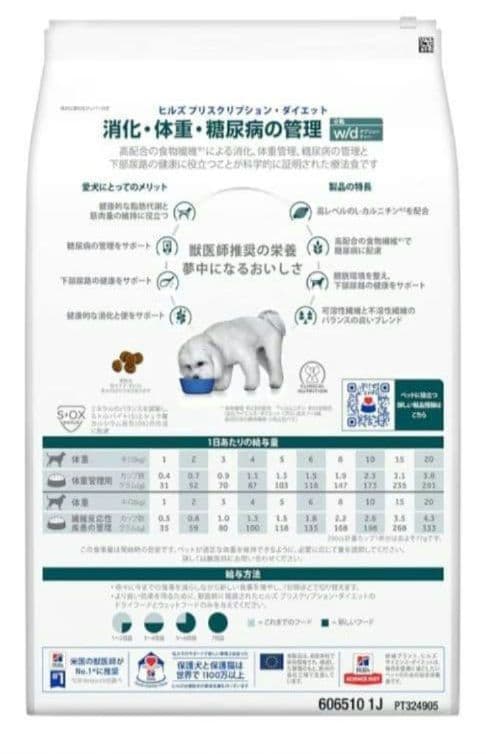 ヒルズ【消化・体重・糖尿病の管理】ドッグフード ドライ・小粒・チキン３kg