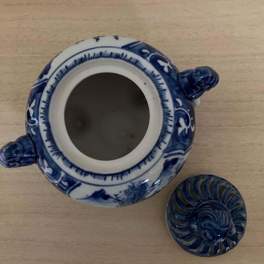 香炉　九谷焼　旭山窯