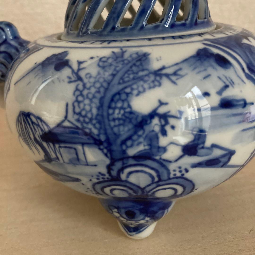 香炉　九谷焼　旭山窯