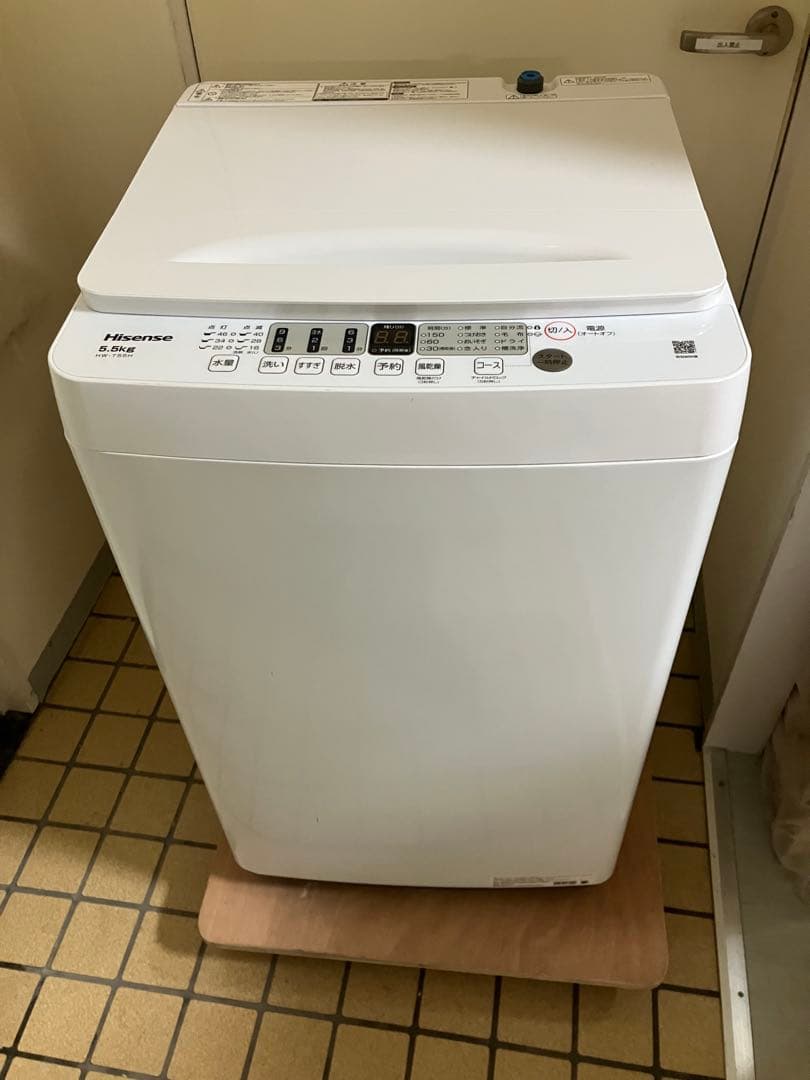 Hisense 5.5kg 全自動洗濯機 HW-T55H 2025年製 美品