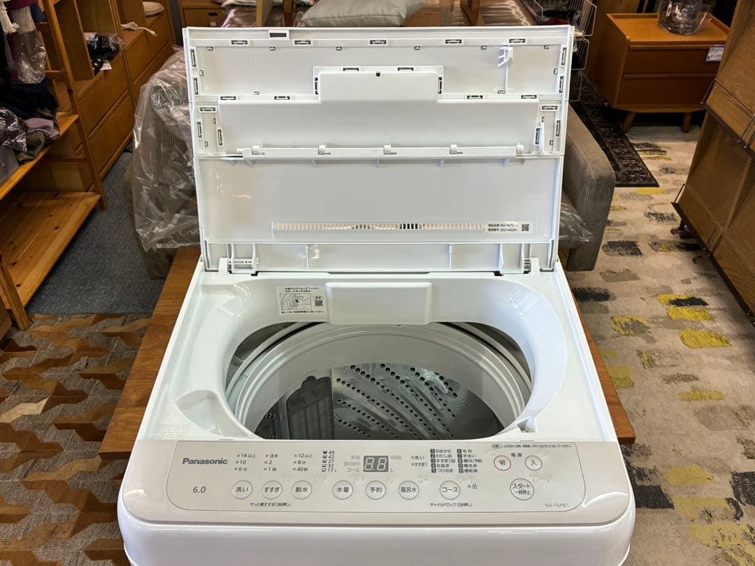 パナソニック洗濯機　NA-F6PB1　2022年製　6kg　仙台　宮城
