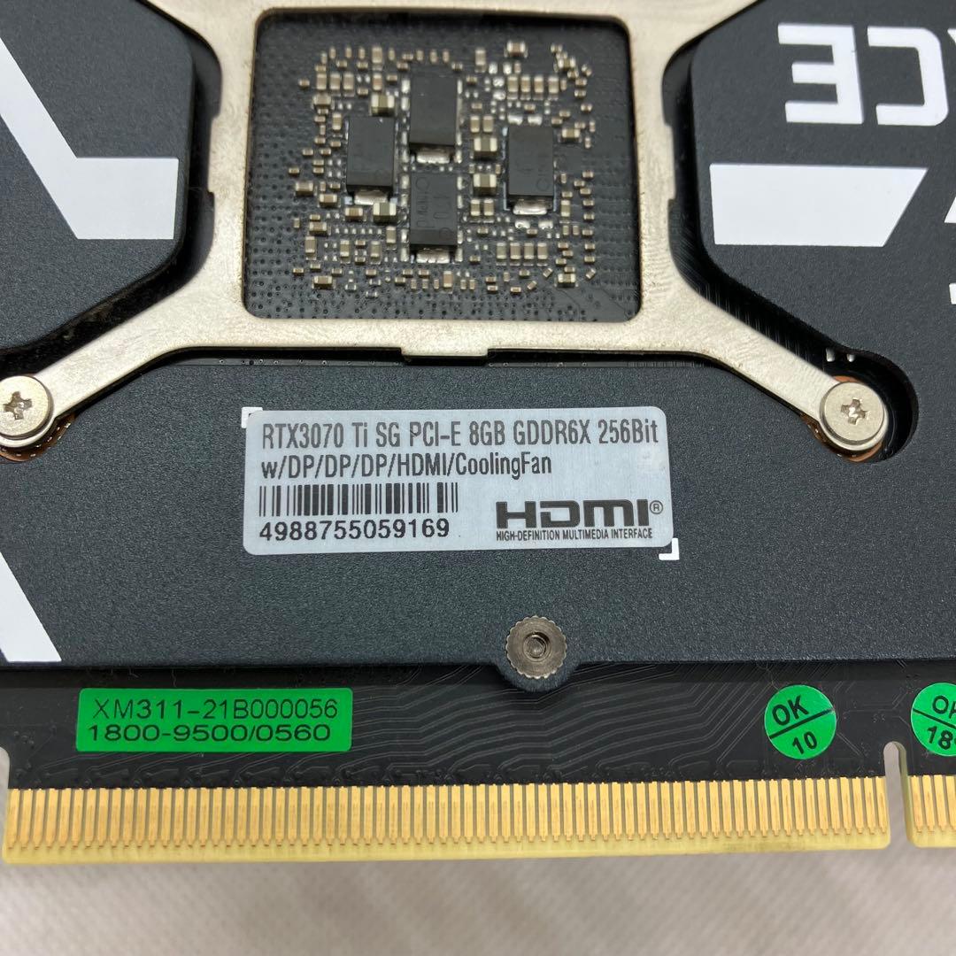 グラフィックボード・グラボ・ビデオカード GALAKURO GAMING RTX 3070 Ti E8GB 158