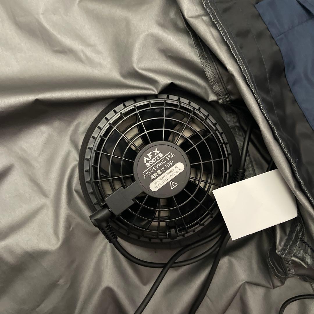 BURTLE EST2011 空調服 ネイビー バッテリー付きファン付き