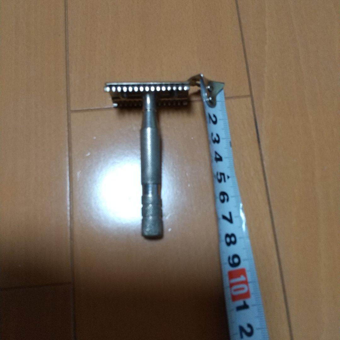 昔のカミソリホルダー、金属、昭和レトロ