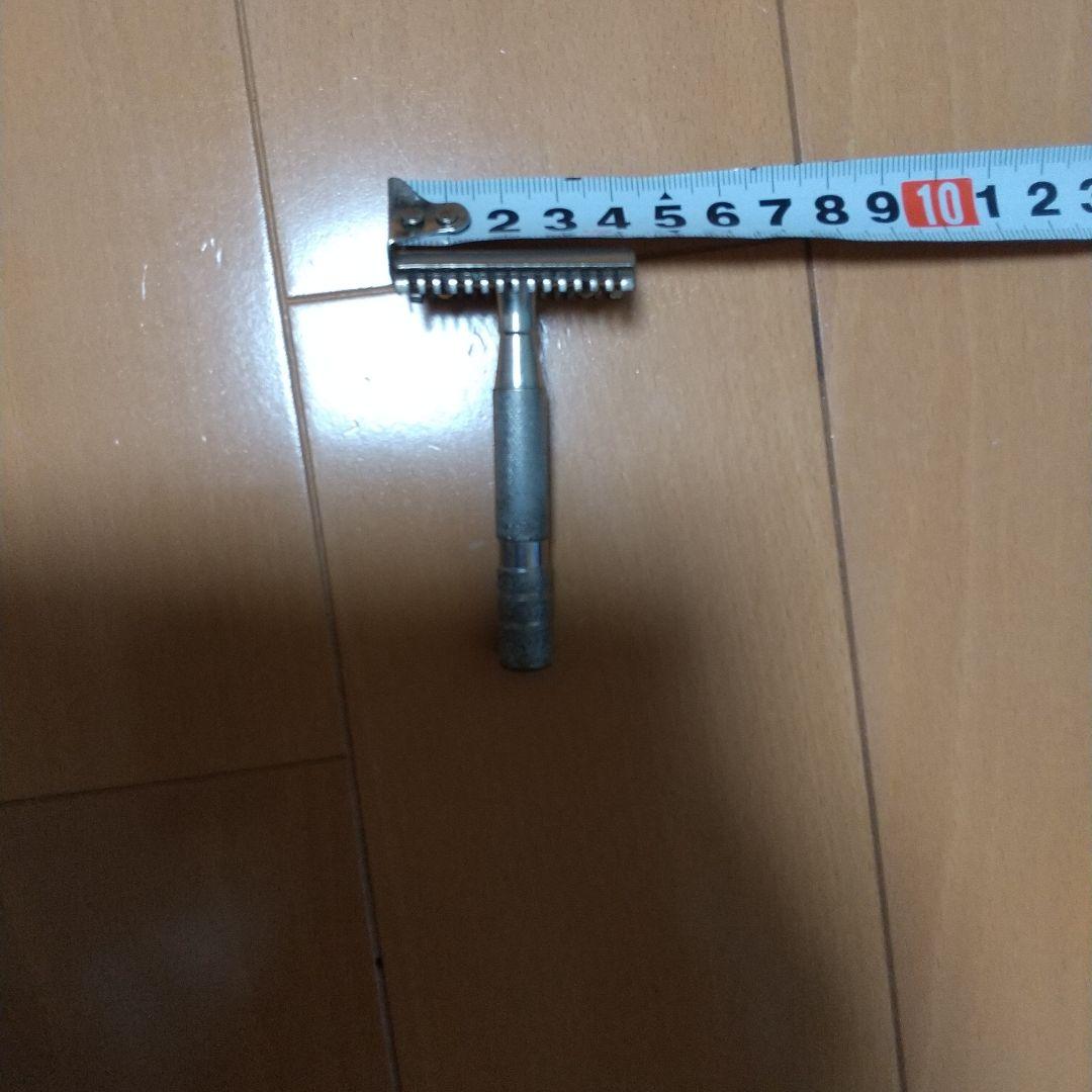 昔のカミソリホルダー、金属、昭和レトロ