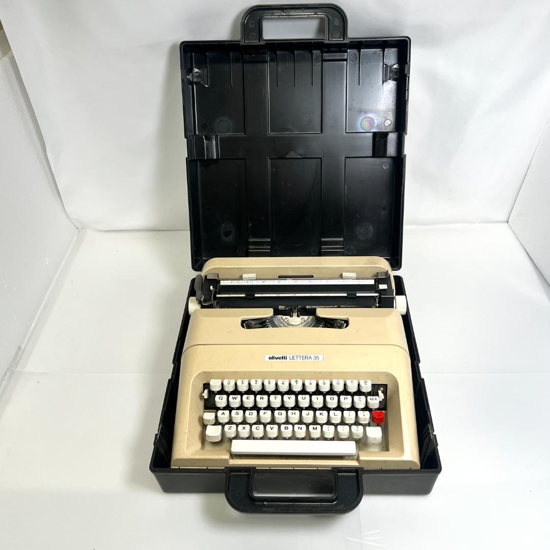 タイプライター オリベッティLETTERA 35、動作良好、スペイン製1970s
