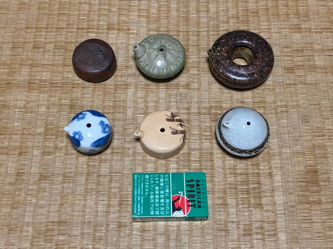 書道具 陶器の水滴 6点 まとめて