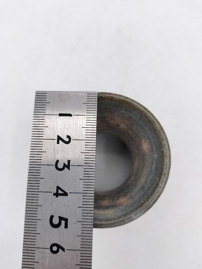 d198 蓋置 萩 千切　14代板倉新兵衛 木箱 茶道具 古物