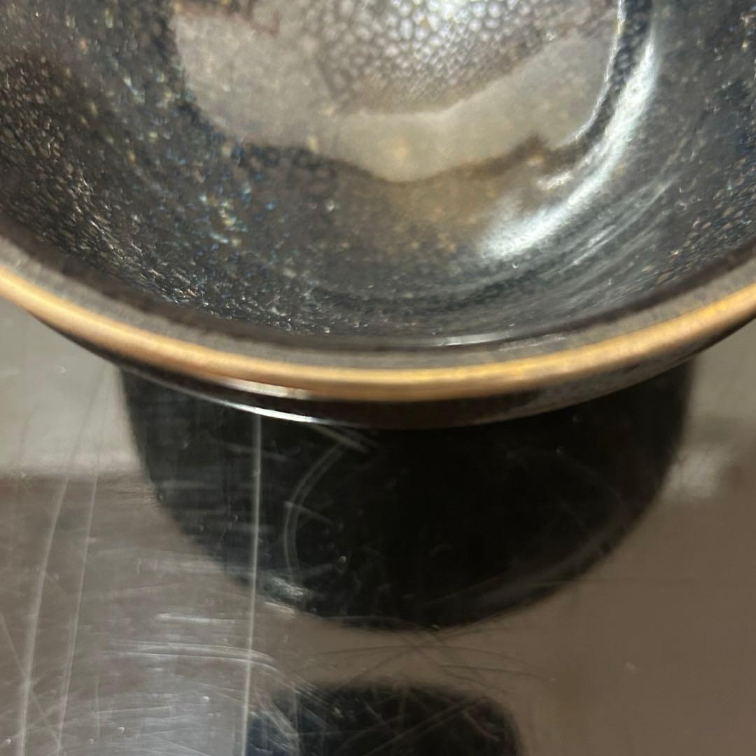 油滴天目茶碗と山中塗天目台　茶道具懐石茶箱鵬雲斎坐忘斎淡々斎即中斎香合棗水指茶杓