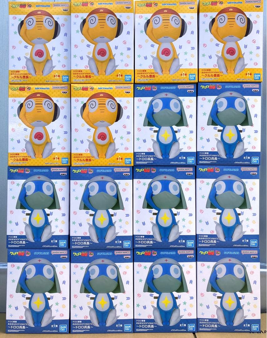 ケロロ軍曹 おおきなSOFVIMATES ドロロ兵長 クルル曹長 16体セット