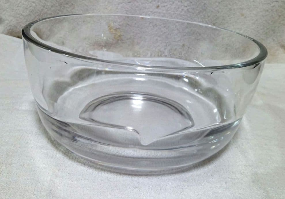 茶道具硝子の水指し黒い漆蓋付きA479