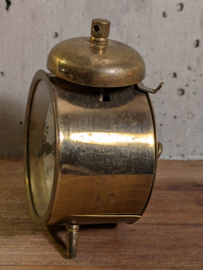 【激レア完動品】 フランス 総メタル ゼンマイ式 アンティーク時計 26-k