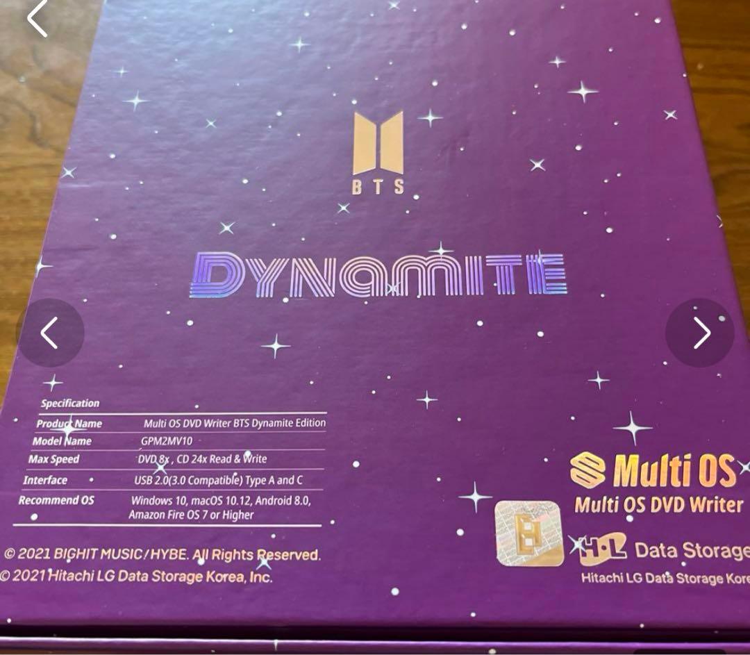BTS　パープル Dynamite　マルチOS DVD ライター