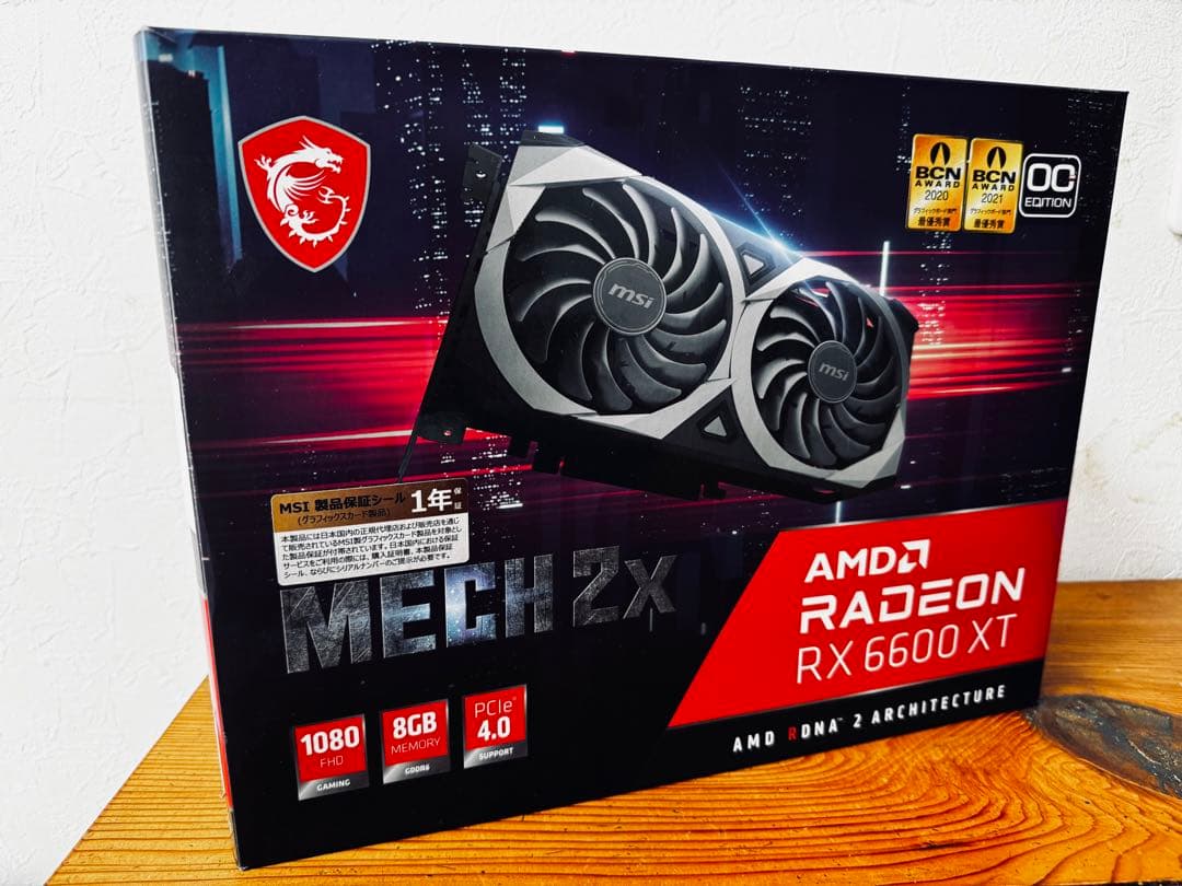 グラフィックボード・グラボ・ビデオカード MSI Radeon RX 6600 XT MECH 2X 8G OC