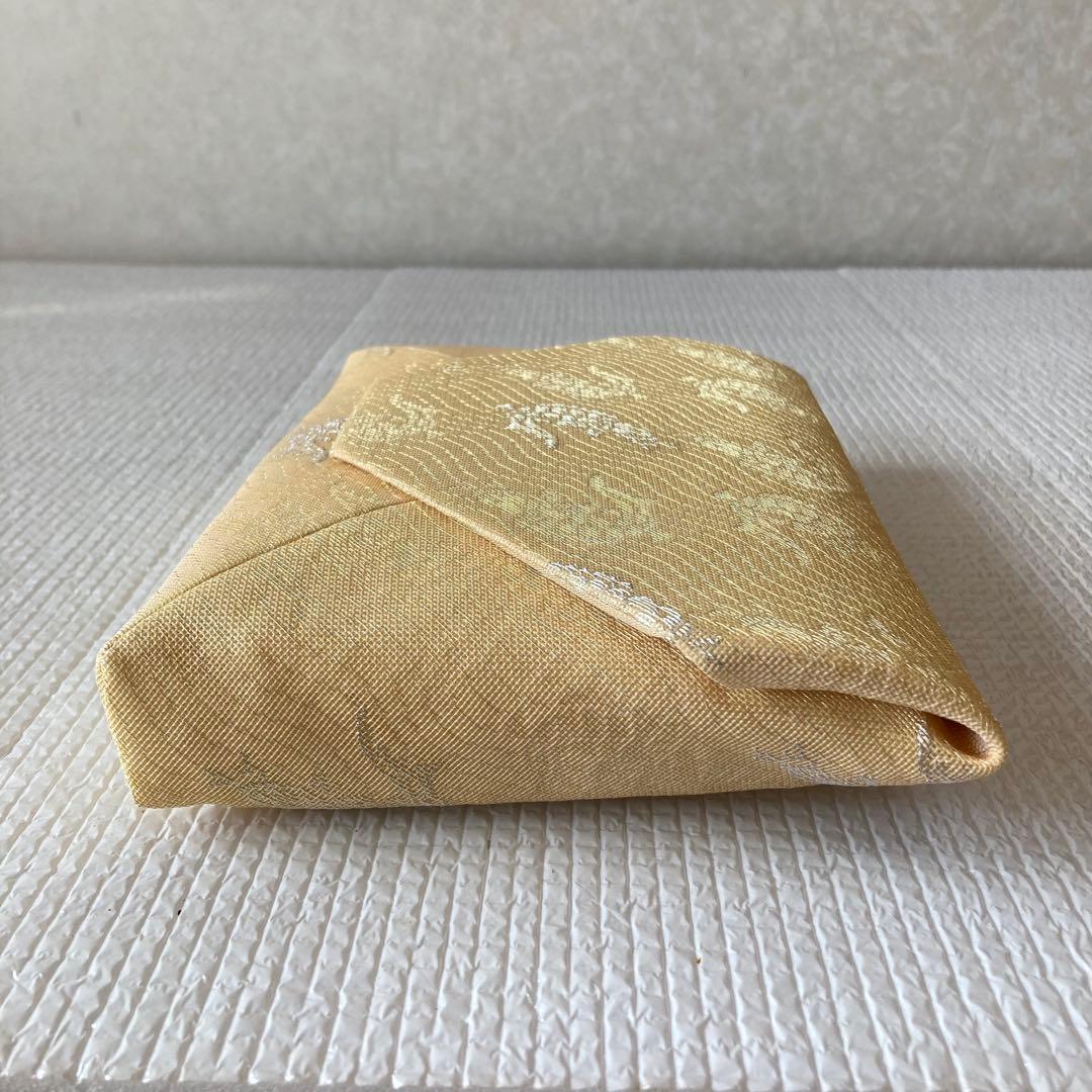 TS71 西陣織 荒磯 吉祥紋 名物裂 数寄屋袋 茶道具 小物入れ 和装バッグ