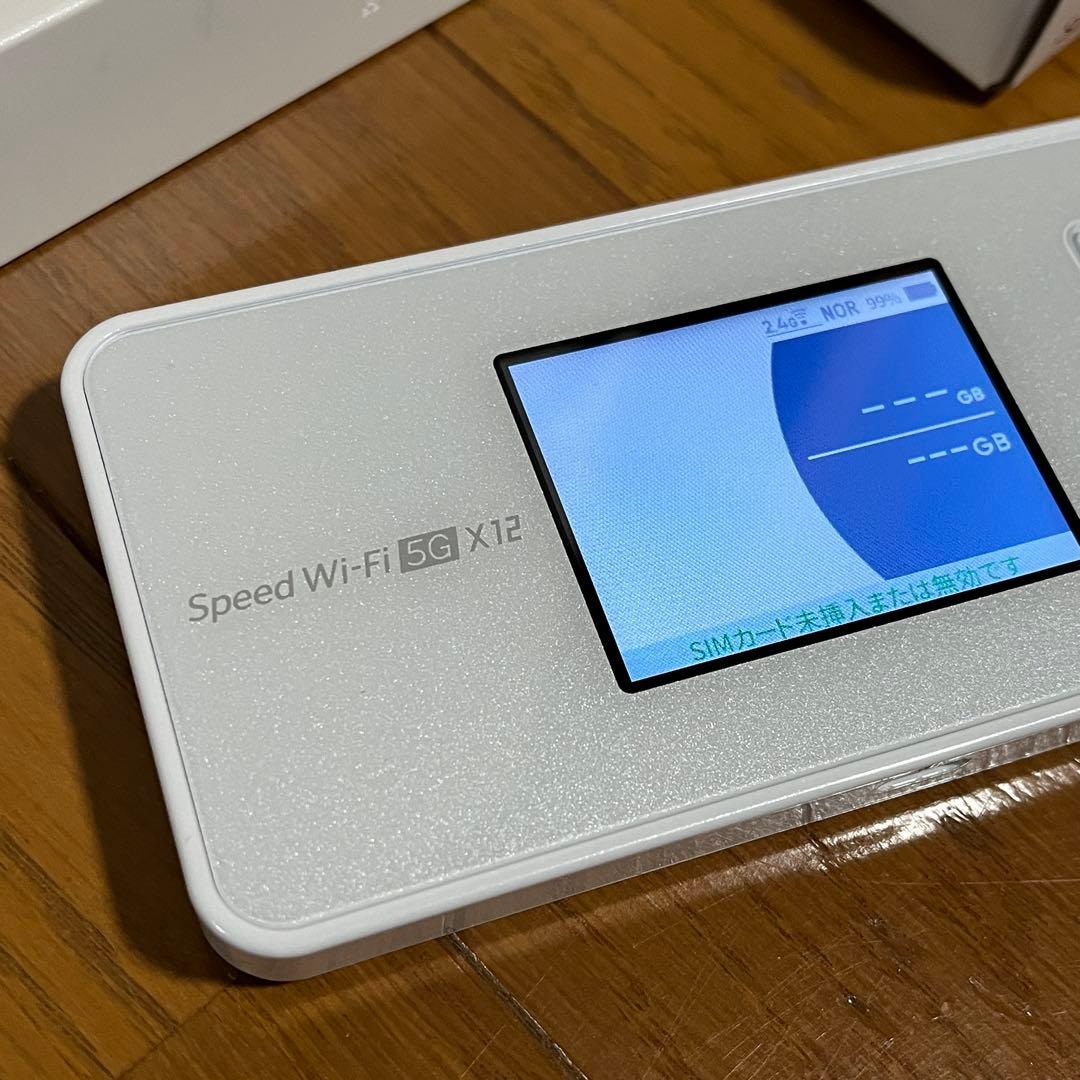 Speed Wi-Fi 5G X12 美品 純正クレードル付 動作良好 5G対応