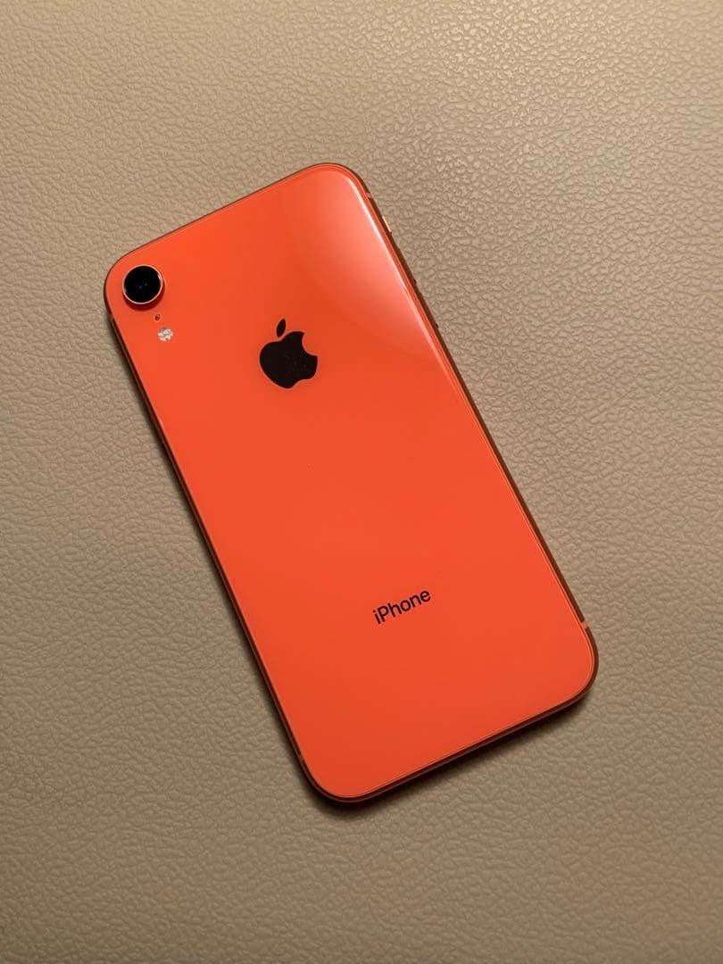 iPhone XR 256GB コーラル 超美品　箱、付属品付+ケース