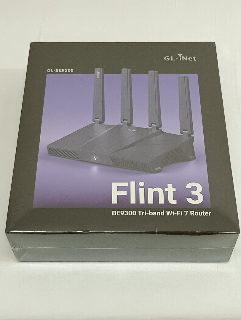 未開封品　GL.iNet Flint 3 BE9300 Wi-Fi 7ルーター
