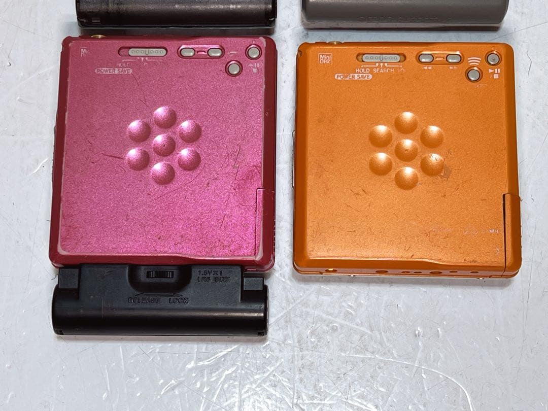 パナソニック、シャープ、ビクターのミニディスクプレーヤージャンク