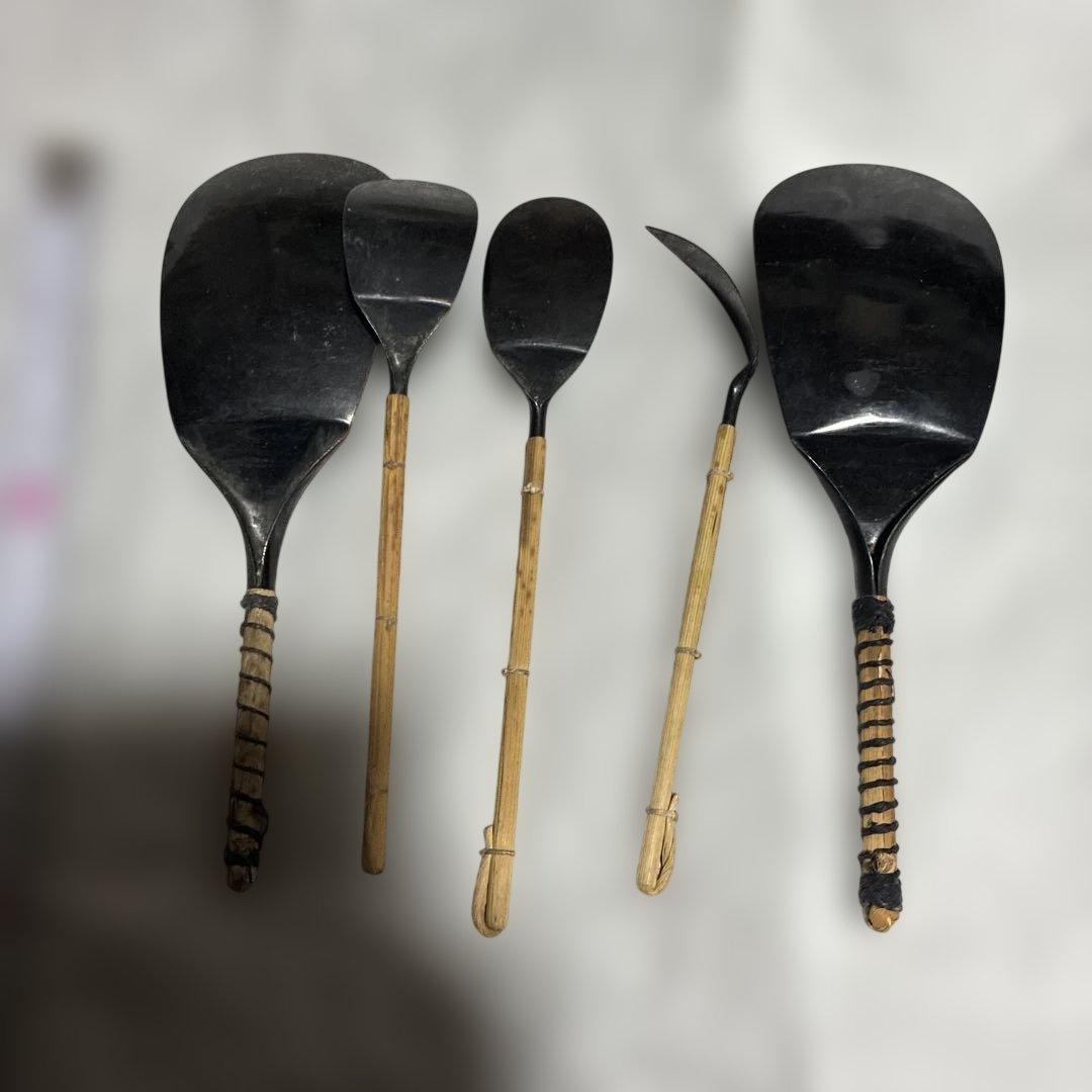 茶道具　灰匙　古美術　レトロ5個セット