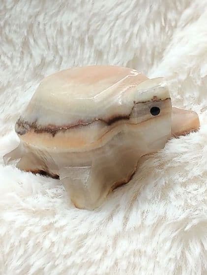 かめ　開運　長寿　金運　天然石　オニキス　亀　健康運　一点物　招福