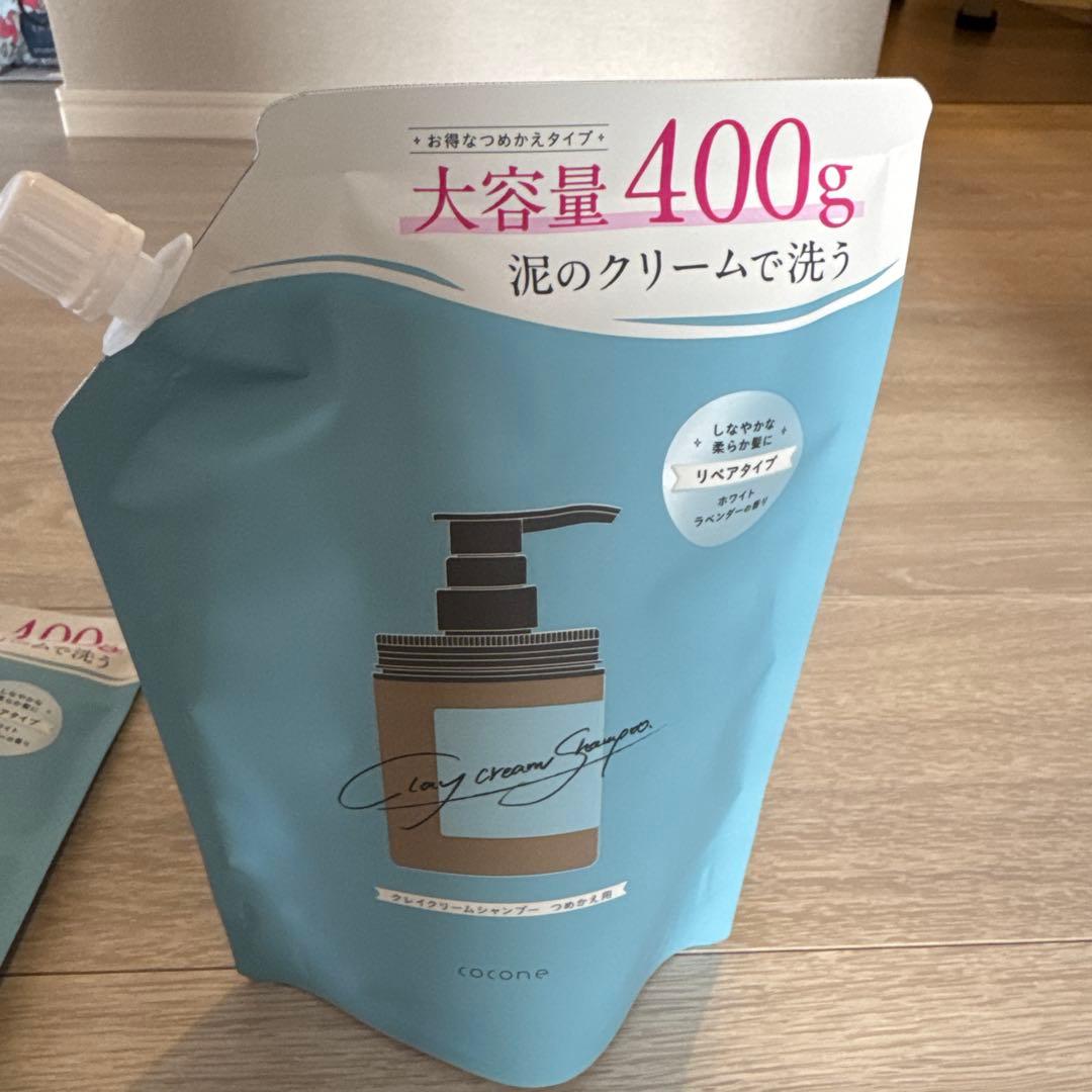 cocone クリームシャンプー 400g 3本セット＋ヘアマスク