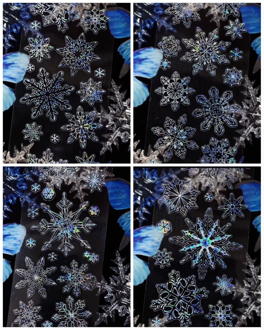 贝壳光 寒雪翩翩 6.5cm×5m 海外マスキングテープ　雪の結晶